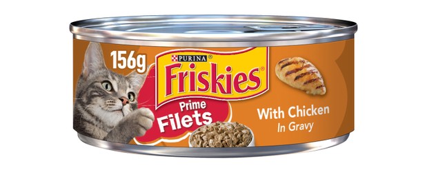 Purina Friskies Prime Filets Wet Cat Food with Chicken in Gravy 156 gr