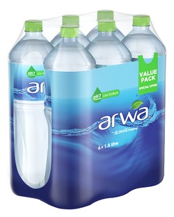 Arwa Water (6x1.5L) (Value Pack) - low sodium 6 x 1.5 L