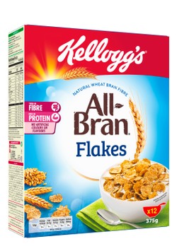 Kellogg s All-Bran Cereal Flakes - vegetarian  artificial colors free  artificial flavors free 375 gr