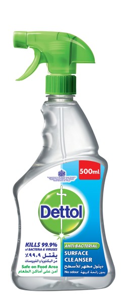 Dettol Антибактериальный очиститель для поверхностей Спрей 500 мл