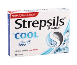 Strepsils Cool Lozenges for Sore Throat 16 per pack