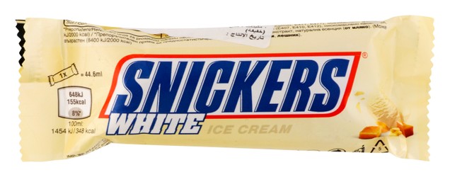 Snickers White Ice Cream Bar 44.6 ml