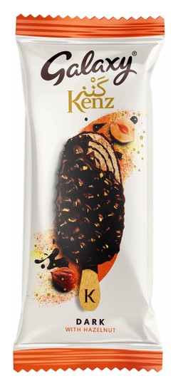 Galaxy Kenz Dark Chocolate Ice Cream Stick with Hazelnut 78 ml