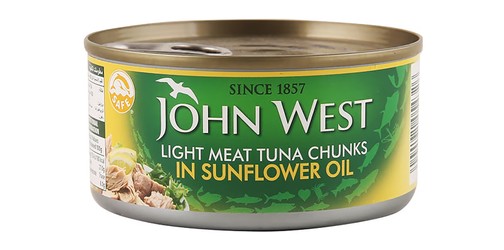 John West Light Meat Tuna Chunks Filled in Sunflower Oil 120 gr