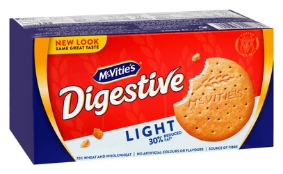 McVitie s Light Digestive Biscuits - artificial color free  artificial flavor free 250 gr