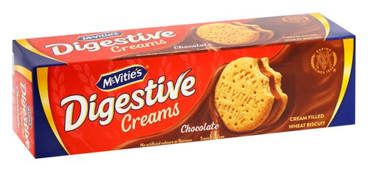 McVitie s Digestive Wheat Biscuits Filled with Chocolate Cream - artificial colors free  artificial flavors free  trans fat free 100 gr