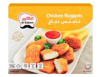 Al Kabeer Frozen Chicken Nuggets (11 Pieces Approx) 270 gr