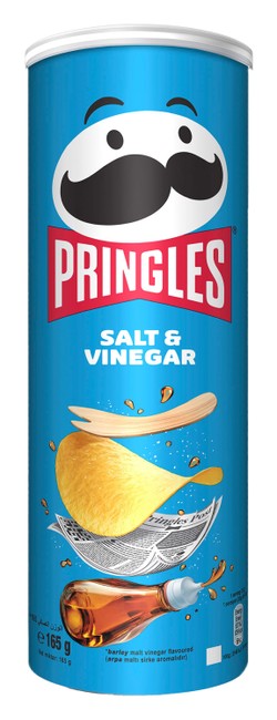 Pringles Salt & Vinegar Potato Chips 165 gr