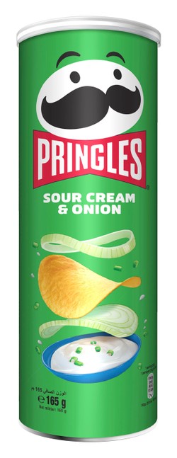 Pringles Sour Cream & Onion Potato Chips 165 gr