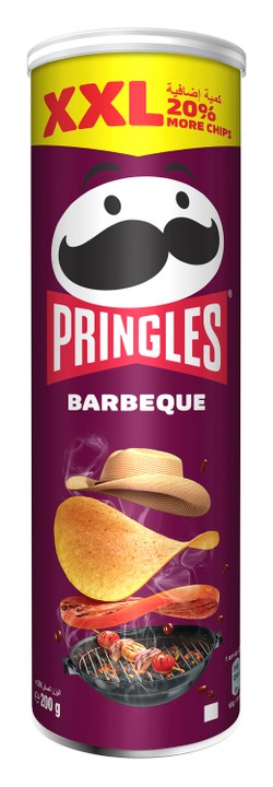 Pringles 2XL BBQ Potato Chips (20% Extra) 200 gr