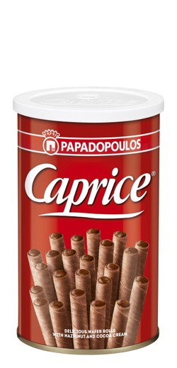 Caprice Wafer Rolls Filled with Hazelnut & Cocoa Cream 115 gr