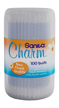 Sanita Charm Cotton Swabs 100 per pack