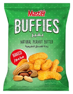 Master Buffies Baked Peanut Butter Corn Puffs 30 gr