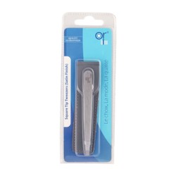 Or Bleu Square Tip Tweezers 1 pcs