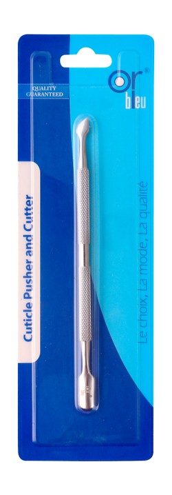 Or Bleu Silver Cuticle Pusher & Cutter 1 pcs