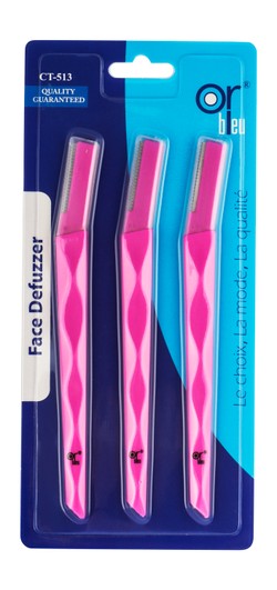 Or Bleu Pink Hair Razors 3 per pack