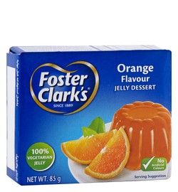 Foster Clark s Jelly Dessert Mix Orange Flavor - vegetarian  artificial colors free 85 gr