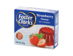 Foster Clark s Jelly Dessert Mix Strawberry Flavor - artificial colors free 85 gr