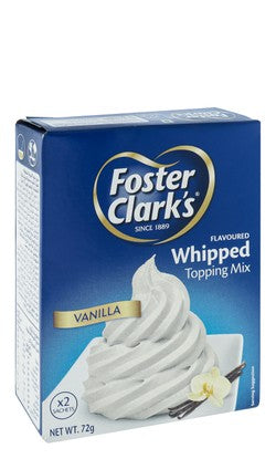 Foster Clark s Whipped Topping Mix Vanilla Flavor (2 Sachets) 72 gr