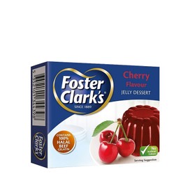 Foster Clark s Jelly Dessert Mix Cherr yFlavor - artificial colors free 80 gr