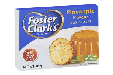 Foster Clark s Jelly Dessert Mix Pineapple Flavor - artificial color free 85 gr