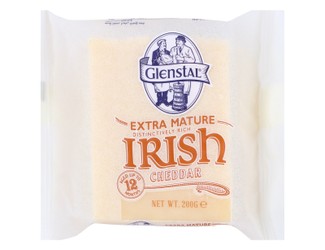 Glenstal Irish Extra Mature White Cheddar Cheese 200 gr