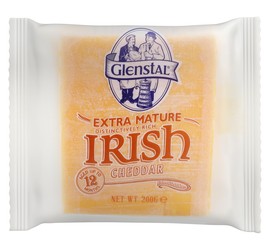 Glenstal Extra Mature Cheddar Cheese (Aged 12 Months) 200 gr