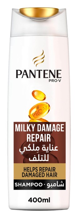 Pantene Pro-V Milky Damage Repairing Shampoo for Damaged Hair 400 ml