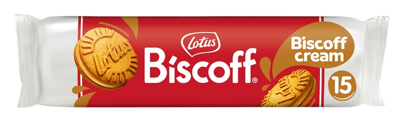 Lotus Speculoos Sandwich Biscuits with Filled with Biscoff Cream (15 Pieces) - vegan  colors free  no added flavors 150 gr