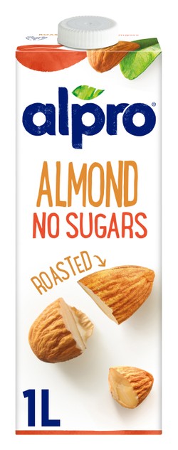 Alpro Roasted Almond Drink - vegan  gluten free  colors free  sugar free 1 L