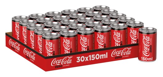 Coca Cola Zero - sugar free 30 x 150 ml