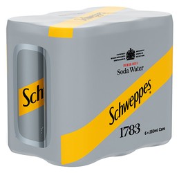 Schweppes Soda Water 6 x 250 ml