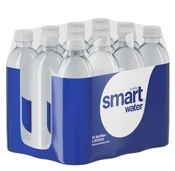 Glaceau Smart Water Vapor Distilled Water with Electrolytes (12x600ml) 12 x 600 ml