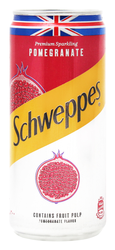 Schweppes Sparkling Pomegranate Drink with Fruit Pulp 300 ml