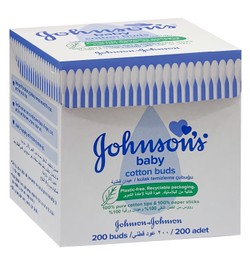 Johnson s Baby Cotton Swabs - plastic free 200 per pack