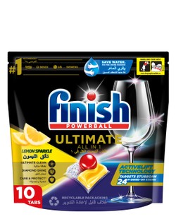 Finish All in One Ultimate Dishwasher Tablets Lemon Scent 10 tablets