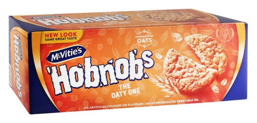 Овсяное печенье McVitie s Hobnobs - без искусственных красителей, без искусственных ароматизаторов, без гидрогенизированного растительного масла, 300 г