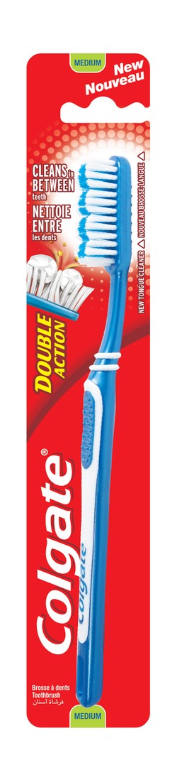 Colgate Double Action Blue Medium Toothbrush 1 pcs