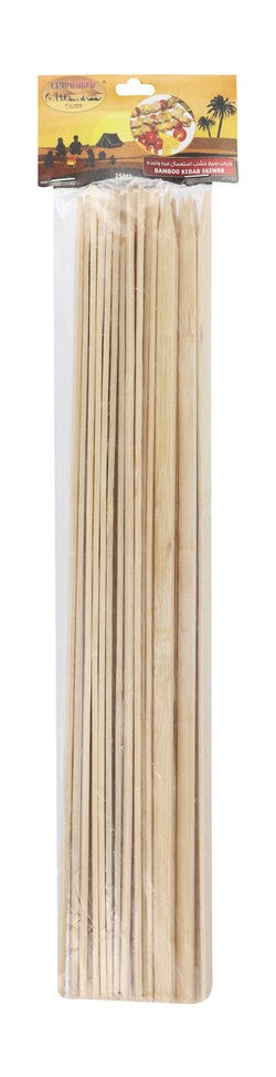 Camp World Disposable Bamboo Kebab Skewers 25 per pack