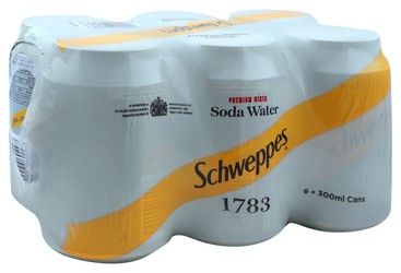 Schweppes Soda Water 6 x 300 ml