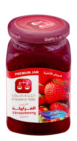 El Rashidi El Mizan Strawberry Jam - preservatives free  artificial colors free  artificial flavors free 340 gr