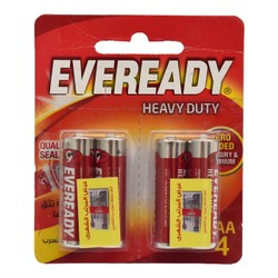 Eveready Heavy Duty AA 1.5V Batteries 4 per pack