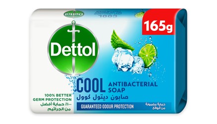 Dettol Cool Antibacterial Soap Bar Mint & Bergamot Scent 165 gr