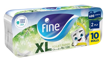 Fine XL Toilet Rolls 2ply 10 x 400 tissues