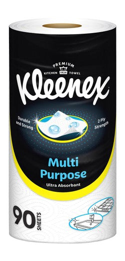 Kleenex Multipurpose Ultra Absorbent Kitchen Towel Roll 2ply 90 tissues