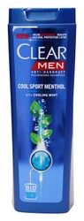 Clear Men Cool Sport Menthol Nourishing & Anti-Dandruff Shampoo with Cooling Mint 400 ml