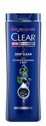 Clear Men Deep Clean Nourishing & Anti-Dandruff Shampoo with Activated Charcoal & Mint 200 ml