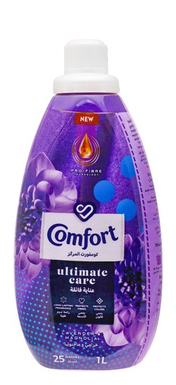 Comfort Ultimate Care Fabric Softener Lavender & Magnolia Scent 1 L