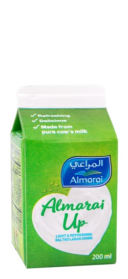 Almarai Salted Laban Up Drink - no added powder  no added preservatives 200 ml