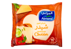 Almarai Full Fat Processed Cheddar Cheese (10 Slices) 200 gr